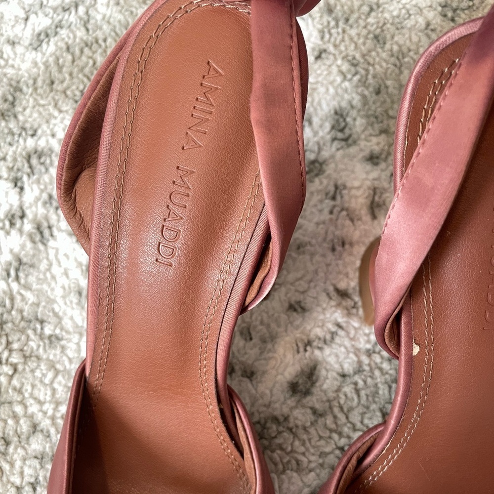 Amina Muaddi slingback crystal - Picture 5 of 8